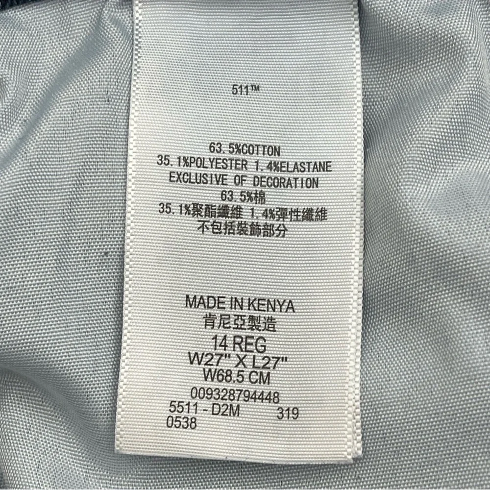LEVIS 511 SLIM KIDS SIZE 14 R
